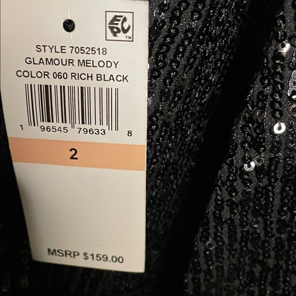 CeCe Black Sequin Blazer - Picture 5 of 7